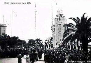 ORAN - MONUMENT AUX MORTS - 1941